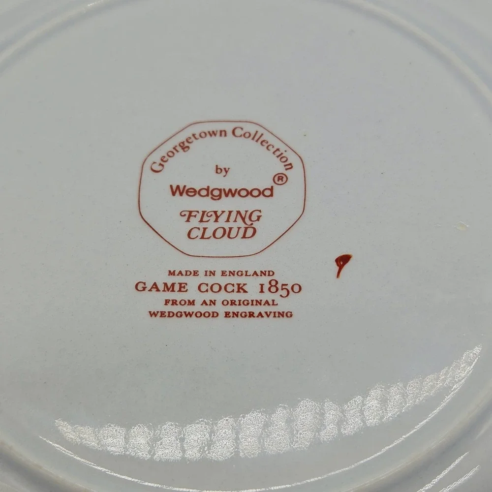 3x Wedgwood Flying Cloud Georgetown Collection Rust 6